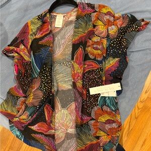 La Blanca Sunlit Soiree kimono swim cover-up. NWT